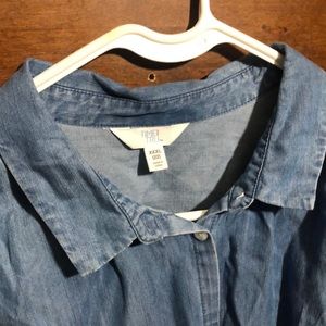Time and tru plus size button up top 3X